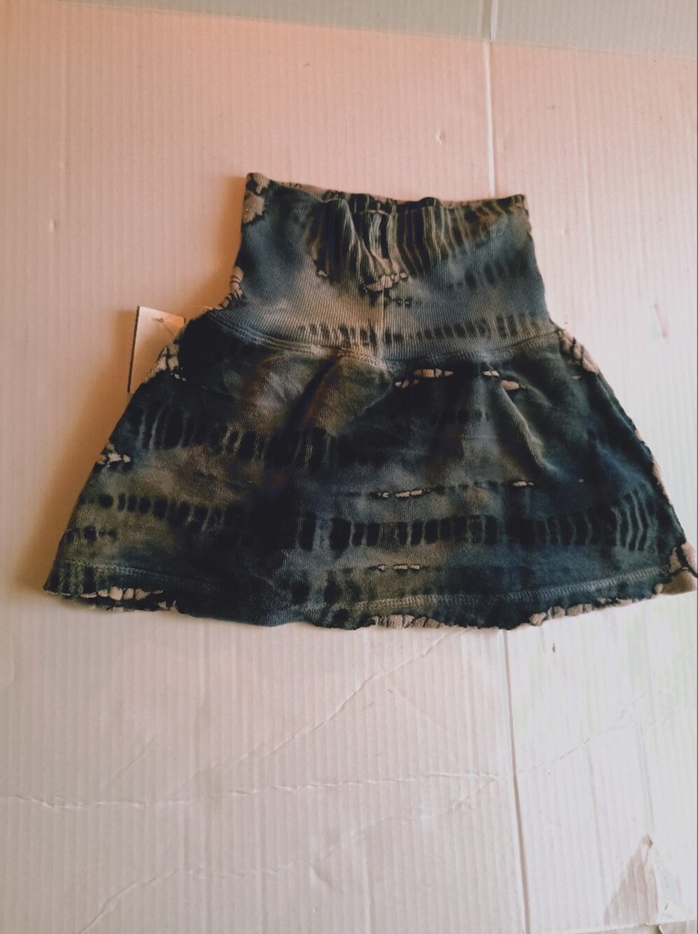 HardTail Sporty Girls Black Grey Tie-Dye Mini Skirt Size 6